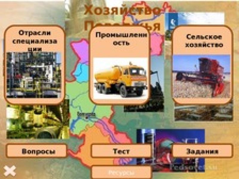 Цели: Да се ​​определят индустриите на специализация на региона на Волга и факторите на тяхното местоположение